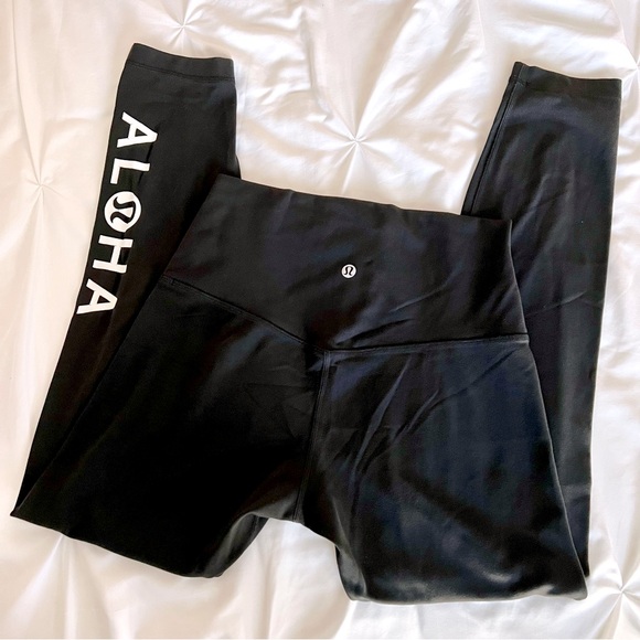 🔥RARE Aloha Lululemon Align Leggings Hawaii Exclusive Limited Edition from Maui - Picture 3 of 5